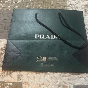 Prada Dark Green Empty Bag